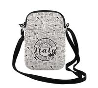 FUNYSO Sac à bandoulière pour femme - Cadeau idéal pour les amoureux de l'Italie - Cadeau de voyage italien pour elle, Italy Together Cr UK, 0