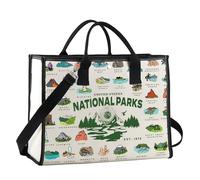 FUNYSO Sac à bandoulière pour parcs nationaux - Cadeau de voyage - Parc national - Cadeau de randonnée - Parcs nationaux américains, États-Unis Royaume-Uni, 0