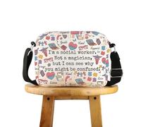 FUNYSO Sac à bandoulière pour travailleurs sociaux MSW Cadeau de remise de diplôme « I'm A Social Worker », Travailleur social Hcross UK, 0