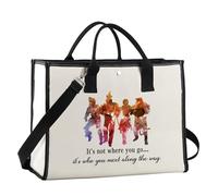 FUNYSO Sac d'épicerie réutilisable inspiré du film Dorothy Ruby Lover Gift It's Not Where You Go But Who You Meet, It's Not Where Ltote UK, 0