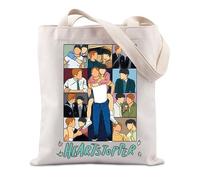 FUNYSO Sac fourre-tout à breloques sur le thème de la série télévisée LGBTQ Cadeau pour les amateurs de bandes dessinées Nick et Charlie Cadeau BL pour garçons, Heartstopp UK, 28 inches