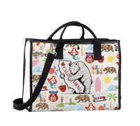 FUNYSO Sac fourre-tout California City Symboles de l'État de Californie Cadeau pour femme, California Tote UK, 0