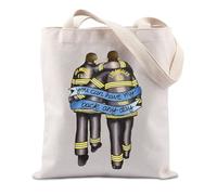 FUNYSO Sac fourre-tout pour amoureux de la série télévisée pompier, cadeau d'urgence pompier, lutte contre les incendies, série télévisée, Fireman Shadow UK, 0