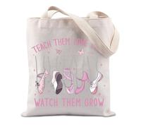 FUNYSO Sac fourre-tout « Teach Them Lover Them » pour les amoureux de la danse et les regarder grandir, Five Shoes UK, 0