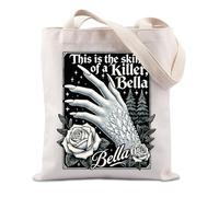 FUNYSO Sac fourre-tout « This Is The Skin Of A Killer » - Cadeau pour les fans de Bella - Cadeau idéal pour les fans d'Ed & Bella, The Skin UK, 0
