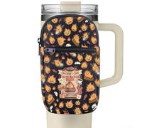 FUNYSO Sac pour bouteille d'eau inspiré de l'anime Calcifer Anime Lover Cadeau Calcifer's Cafe May All Your Bacon Burn Tumbler Pouch, Calcifer's Wb Pouch UK, sac bouteille d'eau