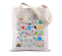 FUNYSO Science Is All Around Us Sac fourre-tout pour professeur de science, Science All Around UK, 0