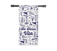 FUNYSO Torchon de cuisine La Dolce Vita Italia Italian Pride Kitchen Napoli Sicilienne Florence Italie Rome Italie Trip Torchon Torchon Torchon (Roma Vita Towel UK)