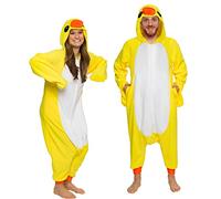 Funziez! Costume d’Halloween pour adultes, animal et créature marine, costume de cosplay une pièce en peluche pour adultes (hommes et femmes), canard, Small