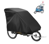 FUOBECIE Garage pliable pour remorque de vélo, housse Oxford 420D, imperméable, avec protection UV, protection universelle contre la pluie, remorque de vélo pour remorque de vélo et remorque pour