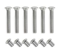 Fuoequl Lot de 6 boulons à moraillon de remorque en acier inoxydable pour verrou à came de remorque