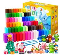 FUONCEDE Pate a Modeler - 72 Couleurs Argile Autodurcissante Pâte à Modeler Magique pour Enfants, Cadeau pour Garçons et Filles âgés de 3 à 12 Ans