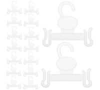 FUOYLOO 100 Crochets à Chaussures en Plastique Blanc pour Suspendre Tongs et Sandales, Rangement Polyvalent et Affichage Pratique, pour Placard ou Centre Commercial