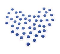 FUOYLOO 100 Pièces D'yeux Mobiles Autocollants en Plastique Bleu pour Décorations de Bureau et Fêtes d'anniversaire, Autocollants Auto-adhésifs pour Loisirs Créatifs
