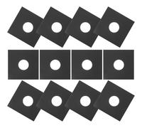 FUOYLOO 12 Pochettes de Disques Vinyle en Papier Kraft Noir, Lot de 12, Protection Pratique et Facile à Utiliser pour Rangement Classique et Élégant