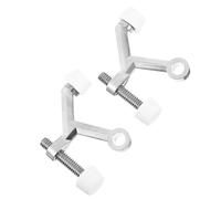 FUOYLOO 2pièces Butée de Porte Silencieuse Alliage de Zinc Protège Porte Intérieure Chocs et Claquements Bloque-porte Compact pour Maison et Bureau