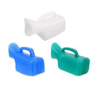 FUOYLOO 3 Pièces Urinoir Portable et Indéformable 1l pour Femme Compact en Plastique pour Voyage en Voiture et Camping