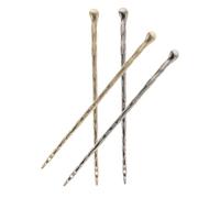 FUOYLOO 4 Pièces Épingle à Cheveux Métal Argenté pour Chignon, Alliage Solide, Maintien Ferme sans Abîmer, Accessoire Élégant pour Coiffure Quotidienne et Matins Chargés