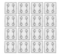 FUOYLOO 40 pièces Serviettes Jetables Motif Notes de Musique Vintage Serviettes Carrées Décoratives pour Table de Fête Musicale Fournitures Jetables pour Anniversaire et Événements