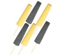 FUOYLOO 6pcs Bâtonnets en Éponge pour Poterie en Mousse et Bois, Outils de Modelage pour Sculpture sur Argile, Lissage et Finition, pour Création Poterie DIY