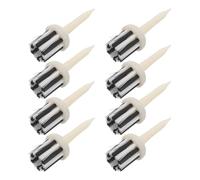 FUOYLOO 8pcs Tees de Golf en Plastique avec Brosse Courte, Améliore la Régularité du Coup Contrôle, Adaptés pour Entraînement et Conditions Météorologiques Variées
