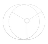 FUOYLOO Armature d'Abat-Jour Annulaire en Métal Douille E27, Diamètre 40 CM, Cadre Robuste pour Fabrication de Lampes de Table, Suspensions et Luminaires de Salon