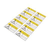 FUOYLOO Autocollants D'avertissement Électrique Résistants à L'eau Lot de 10 de en Vinyle pour Portes de Boîtes Électriques pour Portes Boîtes Électriques Usage Intérieur et Extérieur