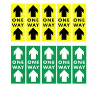FUOYLOO Autocollants de Sol Sol Étanches 10pcs en Pvc Flèches Imprimées pour Signalisation de Sécurité pour Marchés et Boutiques