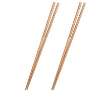 FUOYLOO Baguettes Longues en Bois pour Cuisiner 2 Paires, Résistantes la Chaleur pour Fondue Chinoise et Friture, Protection les Brûlures, Usage Domestique et Restaurant