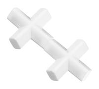 FUOYLOO Barre Magnétique Agitateur en Ptfe Blanc Croix 2pcs Résistance Vieillissement Atmosphérique Faible Perméabilité pour Mélange en Laboratoire