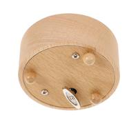 FUOYLOO Base Ronde Bois pour Boîte à Musique DIY Accessoire Artisanal Stable et Pratique Socle Compact pour Création Musicale Personnalisée Design Élégant pour Décoration Maison