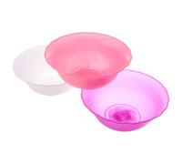 FUOYLOO Bassines Rondes en Plastique 3 Pièces 8 Pouces pour Lavage Visage et Mains, Adaptées pour Usage Professionnel et Rafraîchissement Boissons en Terrasse