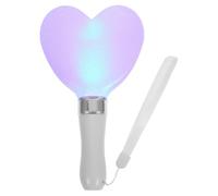 FUOYLOO Bâton Lumineux Cœur Miniature Blanc, 15 LED Clignotantes, Fans