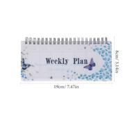 FUOYLOO Bloc-notes Agenda Hebdomadaire à Spirale, Papier Lisse pour Étudiants et Adolescents, Organiseur Portable pour Planification et Prise de Notes Quotidien