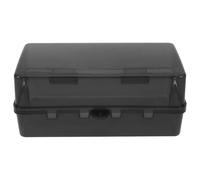 FUOYLOO Boîte Électrique Extérieure Étanche en Plastique Noir avec 8 Entrées pour Câble, Installation Facile, pour Usage Extérieur et Protection des Prises