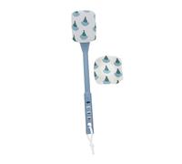 FUOYLOO Brosse de Bain Exfoliante Corps Manche Long pour Gommage et Nettoyage en Profondeur du Dos, Brosse Bain pour Massage Lymphatique et Soin Corporel