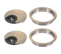 FUOYLOO Cache-Trou de Câble Lot de 2pcs pour Bureau en Alliage de Zinc des Câbles Installation Simple pour Espace de Travail Organisé