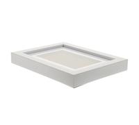 FUOYLOO Cadre D'affichage pour Médailles en Résine Blanche, Vitrine pour Miniature, Protège et Expose Votre Collection Bureau ou Salle D'étude