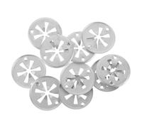 FUOYLOO Clips de Fixation Isolant Thermique en Métal Argenté Lot de 10 et Usage Polyvalent pour Bouclier Thermique pour Automobile