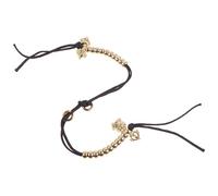 FUOYLOO Compteur de Perles Bouddhistes Finition Délicate Surface Lisse en Métal Outil Pratique pour Contemplation et Prière, Lot de 2 Pièces et Corde Résistante