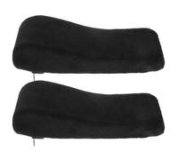 FUOYLOO Coussin D'accoudoir en Mousse à Mémoire de Forme pour Chaise de Bureau Noir, Confortable et Détachable, Support pour Bras et Coudes, pour Étudier ou Travailler