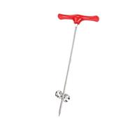 FUOYLOO Couteau à Spirales en Acier Inoxydable Alimentaire, Coupe-légumes à Vis Rotatif Rouge, Outil de Sculpture pour Concombre, Pomme de Terre et Radis, Ustensile Créatif Cuisine Maison