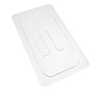 FUOYLOO Couvercle pour Casserole 1/3 Gn en Acrylique Poignée Ergonomique et Joint Hermétique, Conçu pour Buffets et Services de Restauration