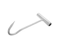 FUOYLOO Crochet Robuste pour Plaque Égout Fer Galvanisé Outil de Levage Polyvalent Portable et Sécurisé pour Soulever Couvercles de Regard Portes Roulantes et Charges Lourdes