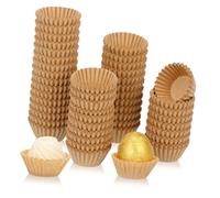 FUOYLOO Emballages pour Cupcakes en Papier Brun 1000 Unités, 6 CM, Résistants et Jetables, pour Thanksgiving et Événements Gourmands