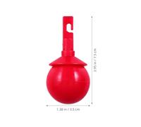 FUOYLOO Embout Canne Aveugle Rotatif Boule Rouge Accessoire pour à Crochet et Détection Obstacles pour Canne de Marche Visuellement Handicapés