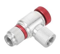 FUOYLOO Embout de Gonflage Co2 pour Vélo, Adaptateur à Bouton-Poussoir Haute Pression, Accessoire Compact pour Pneus de Route et VTT, Connecteur Rapide pour Pompe à Pneus de Cyclisme