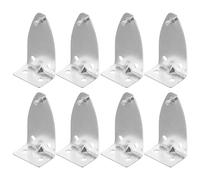 FUOYLOO Équerres Métalliques Argentées Légères et Résistantes Lot de 8 Accessoires de Fixation Simples Design Moderne pour Stores Verticaux pour Fenêtres Garçon et Filles et Animaux