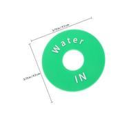 FUOYLOO Étiquette de Vanne Pvc pour Seau à Glace et Valve D'entrée, Lot de 2 Pièces, Utilisation Polyvalente Indication Claire pour Sortie et Entrée D'eau