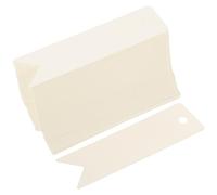 FUOYLOO Étiquettes Inscriptibles en Papier Kraft Blanc pour Bijoux et Vêtements, 200pcs, Compactes et Suspendues, pour Affichage des Prix en Magasin